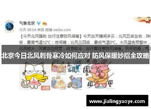 北京今日北风刺骨寒冷如何应对 防风保暖妙招全攻略